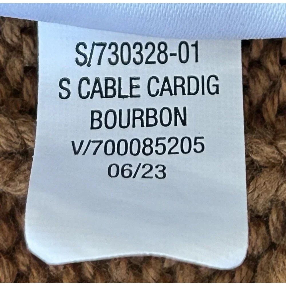 Old Navy Toddler Boys Girls Cable Knit Cardigan Sweater 4T Cotton Brown NWOT
